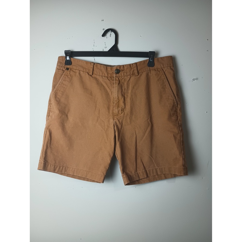 Ball and Buck 6 Point Shorts Mens 34 Brown Duck Canvas Camo Lined Made in USA